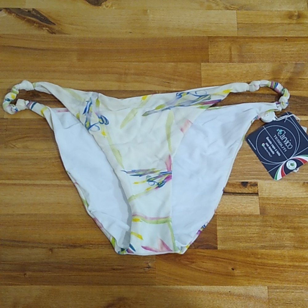 New! Floral Hamptons Lychee Swimwear Bikini Bottoms Size Large